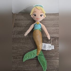 Disney Store Sofia The First Oona Blonde Mermaid 14” Plush Doll Toy SEE DESCRIPT